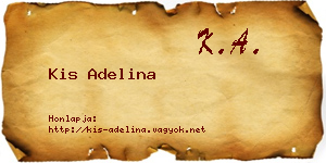 Kis Adelina névjegykártya